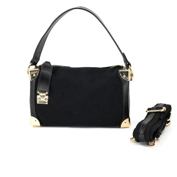 Canvas and Denim Pouch - Picture 3 of 13